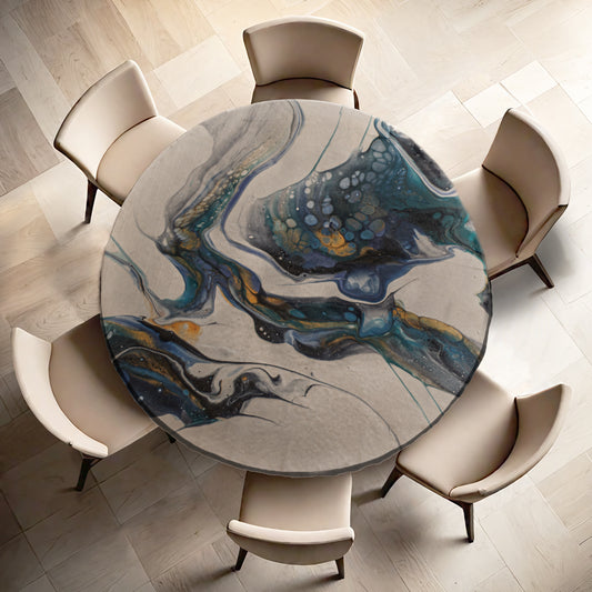 Meditations Round Tablecloth By Cherylin Louw