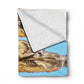 Meerkat Stare Light Weight Fleece Blanket by Fanie Heymans