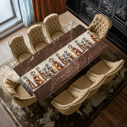 Meerkat Table Runner by Mark van Vuuren