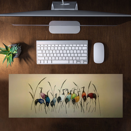 Meeting of Birds Desk Pad