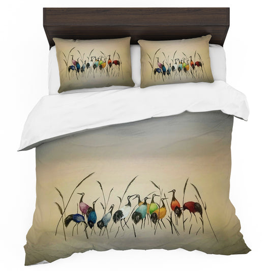 Meeting of Birds Duvet Cover Set