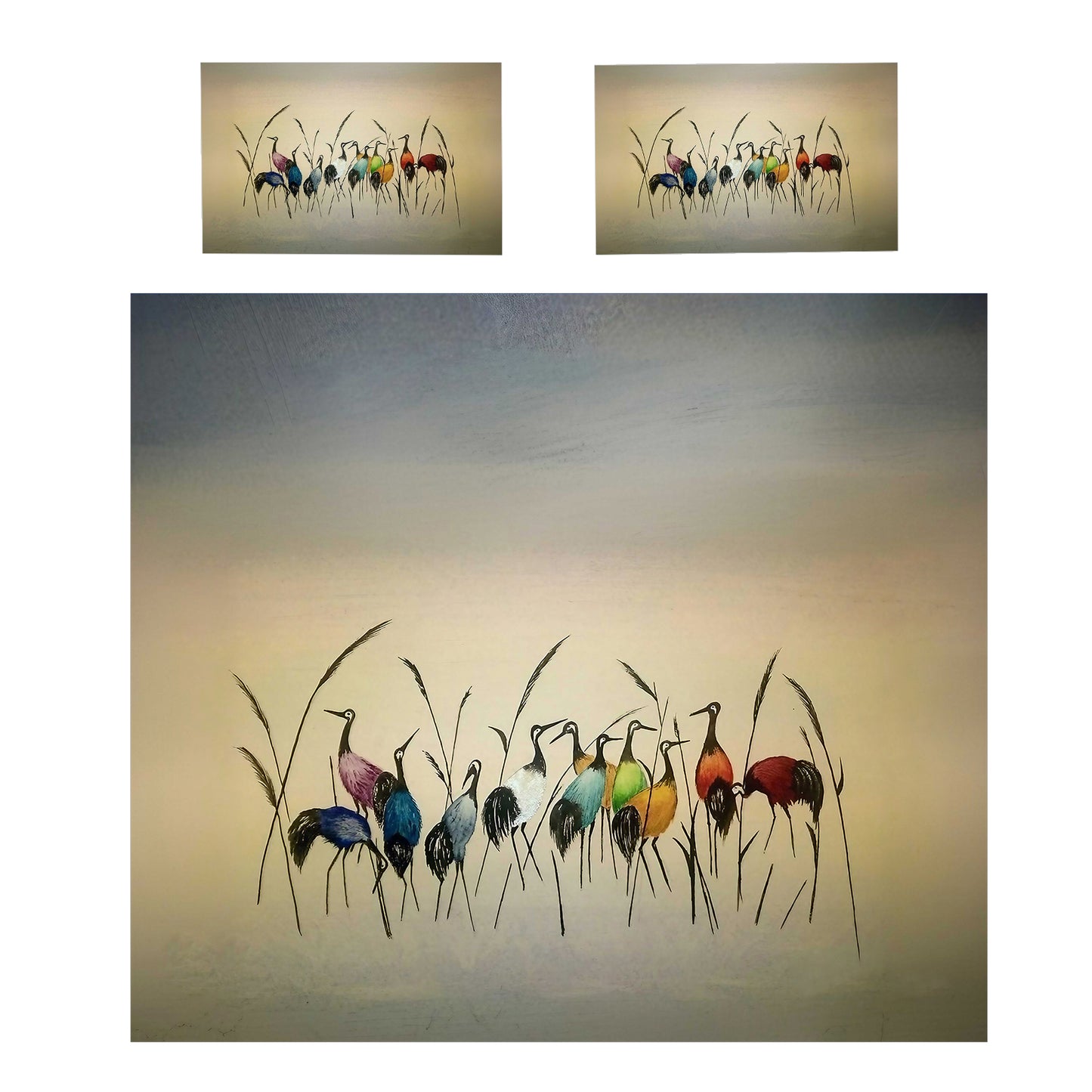 Meeting of Birds Duvet Cover Set