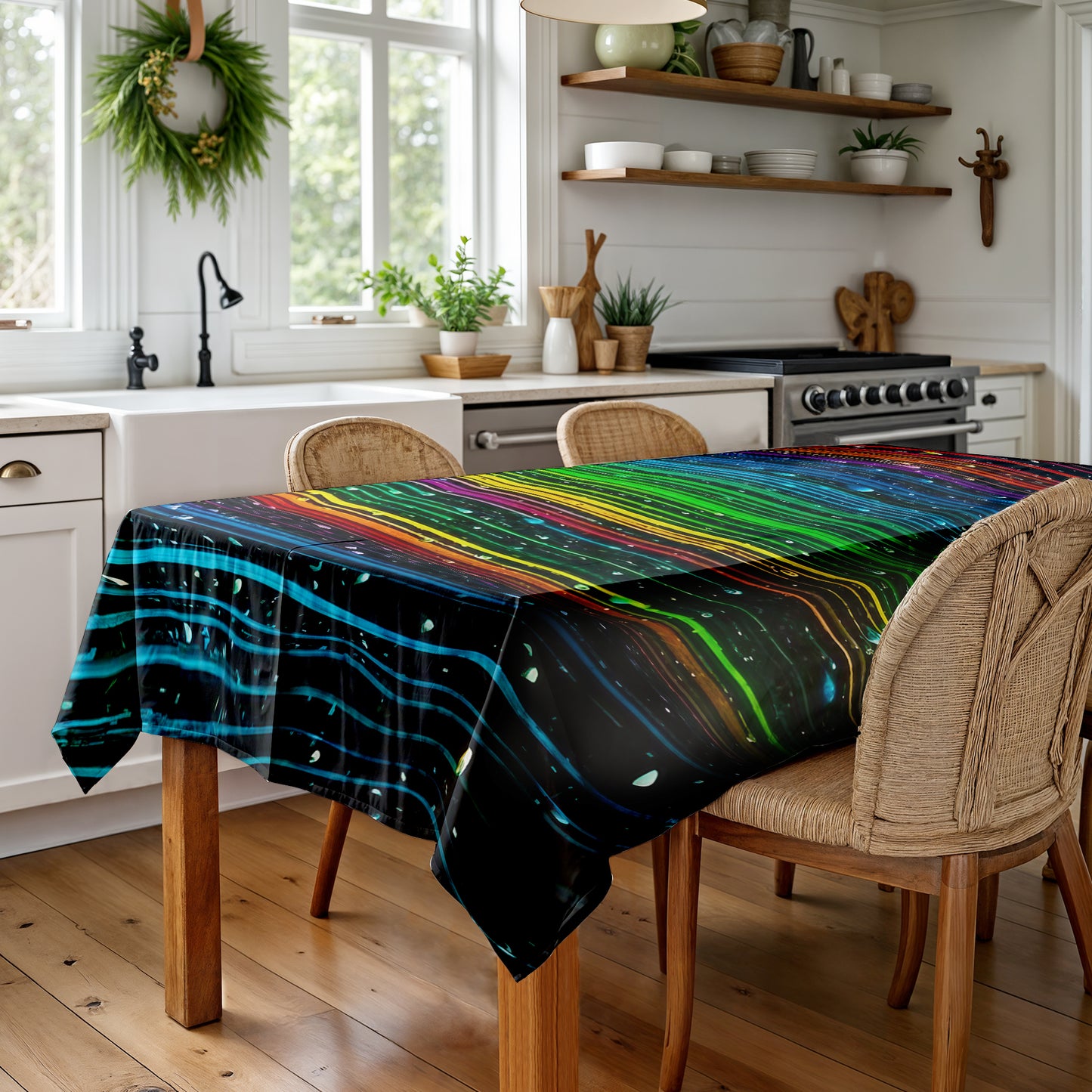 Melting Colours Rectangle Tablecloth