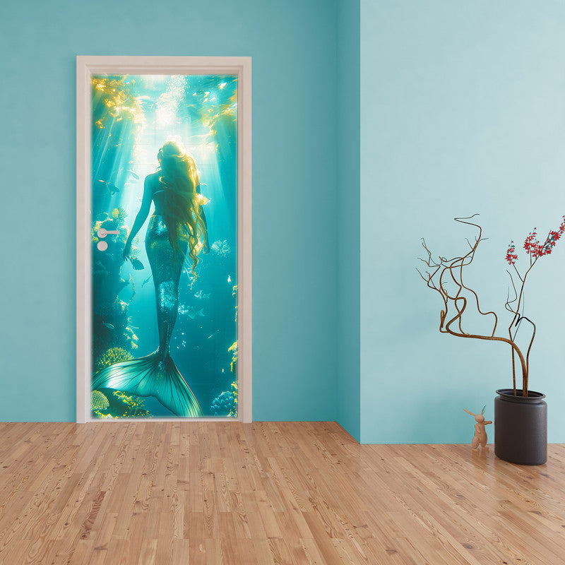 Mermaid Door Decoupage