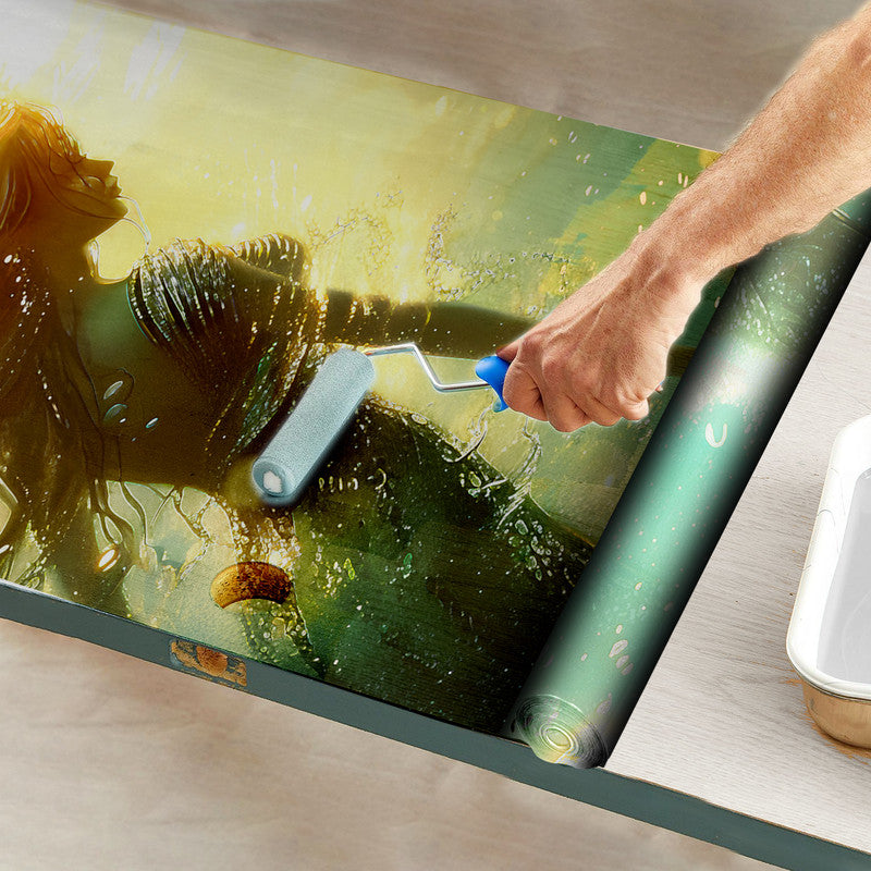 Mermaid Sunset Door Decoupage