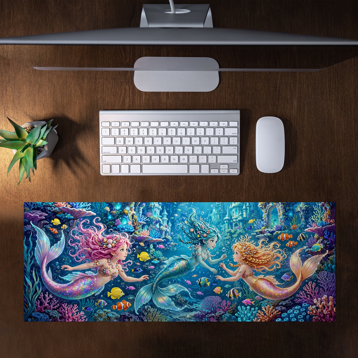 Mermaid Paradise Desk Pad