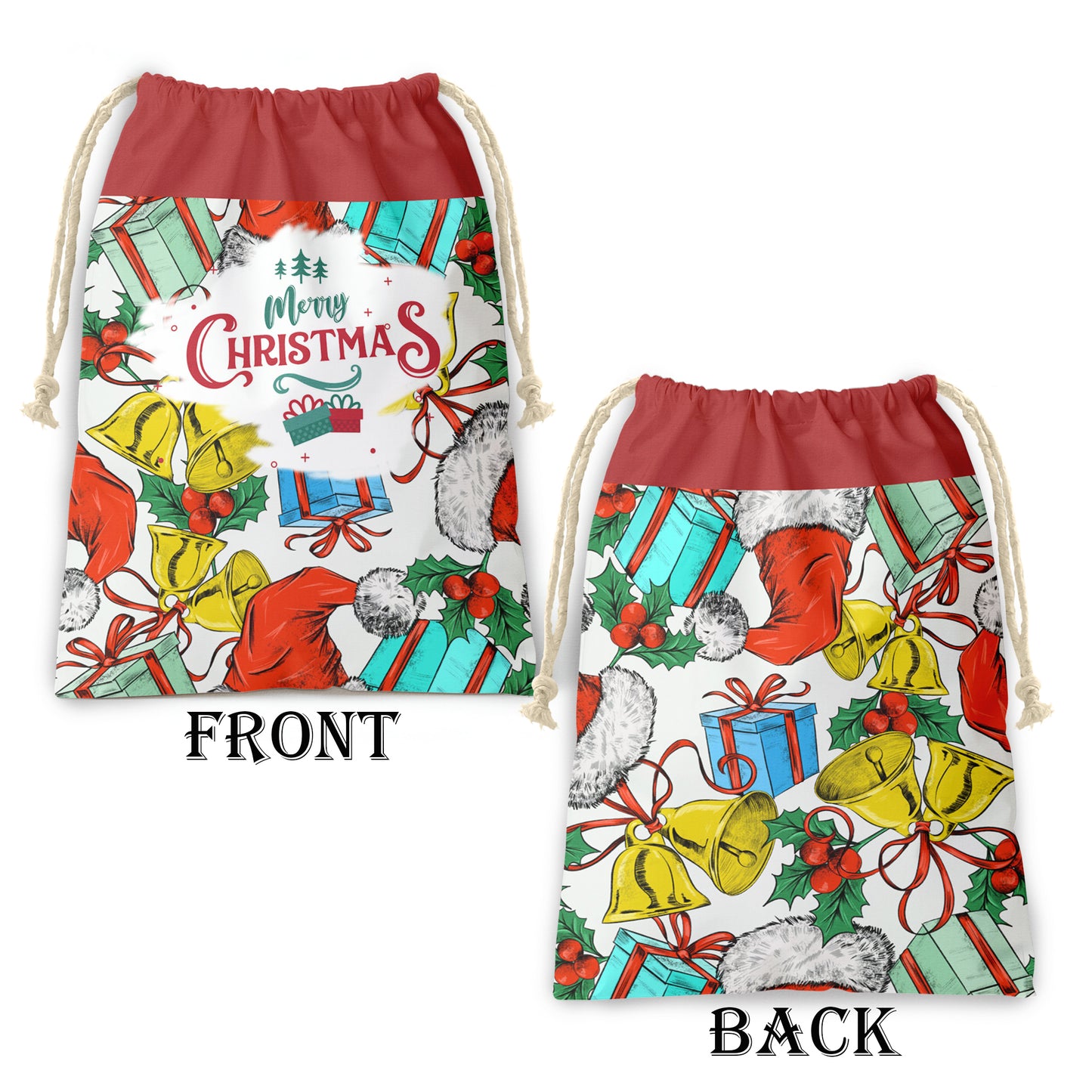 Merry Christmas Presents Gift Sack