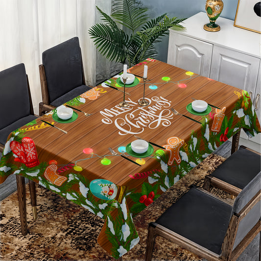 Merry Christmas Rectangle Tablecloth