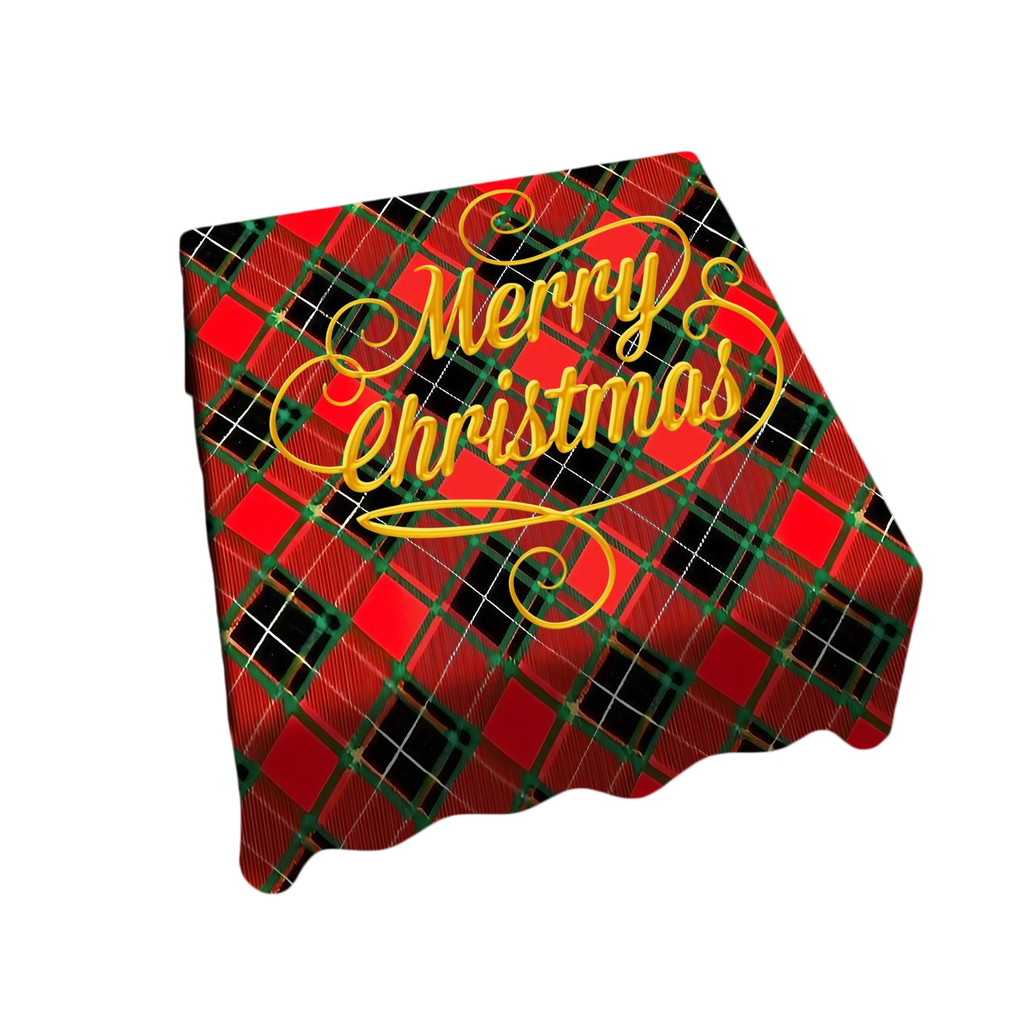 Merry Christmas lumberjack Plated Pattern Square Tablecloth