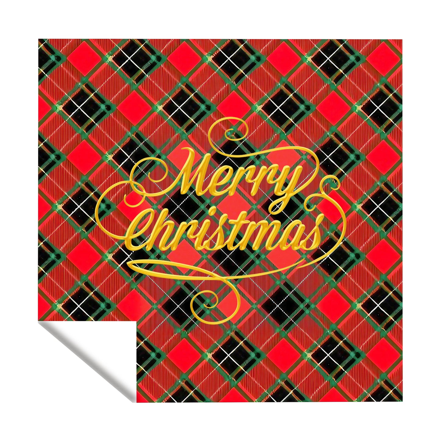 Merry Christmas lumberjack Plated Pattern Square Tablecloth