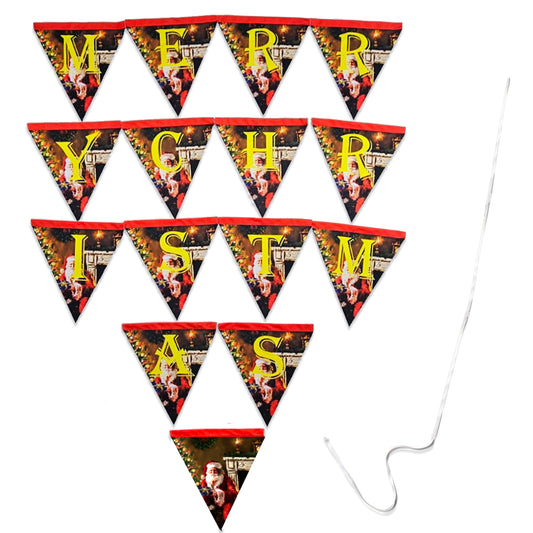 Merry Christmas Flag Banner Christmas Decoration