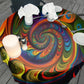 Mesmerizing Spiral Round Tablecloth