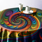 Mesmerizing Spiral Round Tablecloth