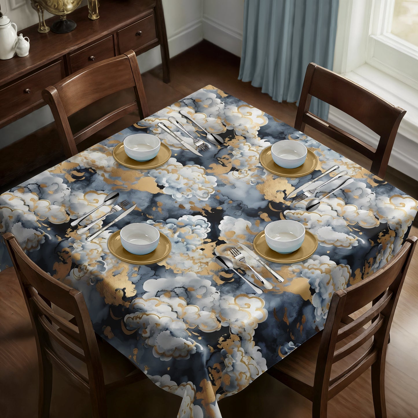 Midas Touch Square Tablecloth