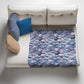 Midnight Lilies Light Weight Fleece Blanket
