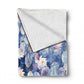 Midnight Lilies Light Weight Fleece Blanket