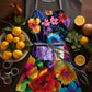 Midnight Garden Medium Length Apron