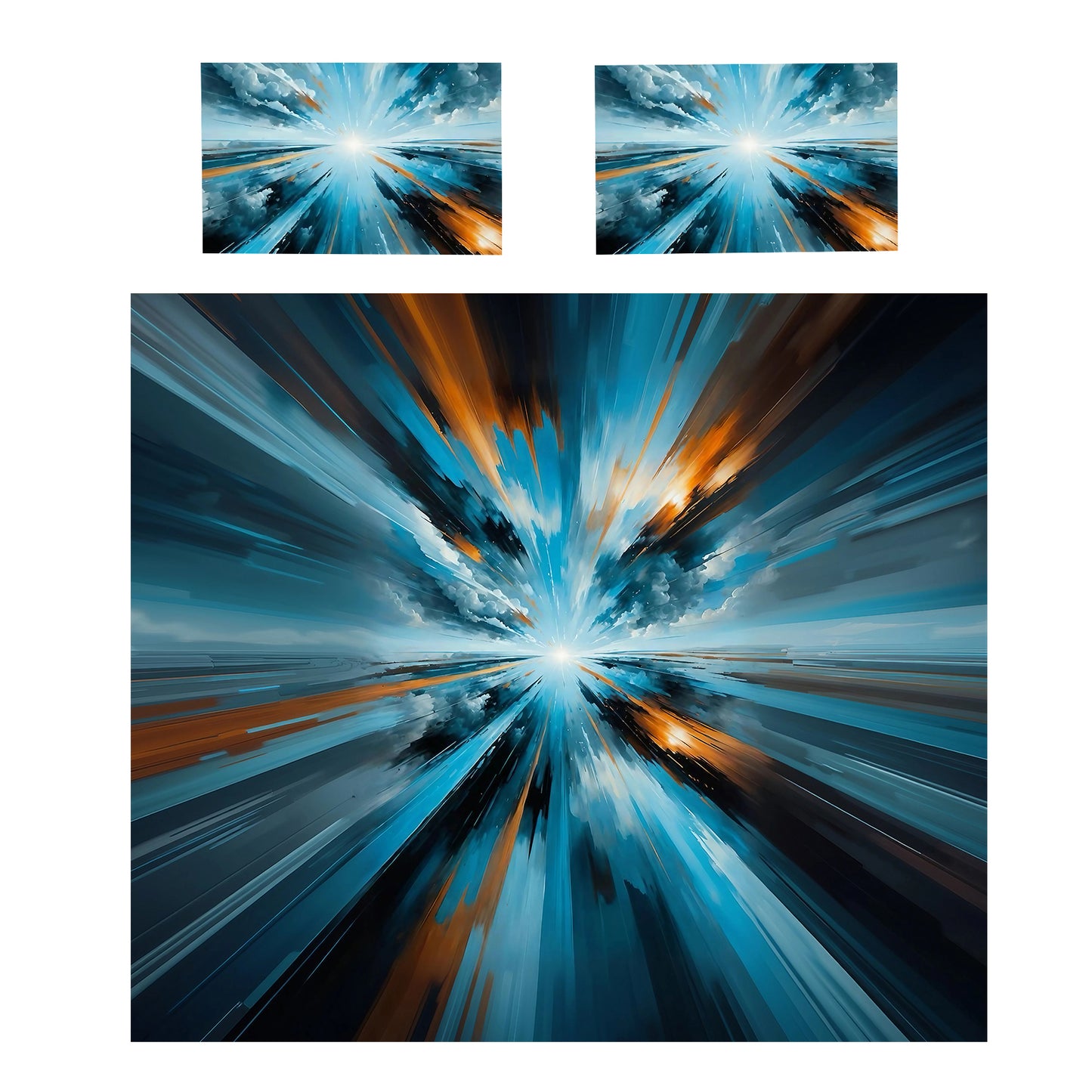 Midnight Explosion Duvet Cover Set
