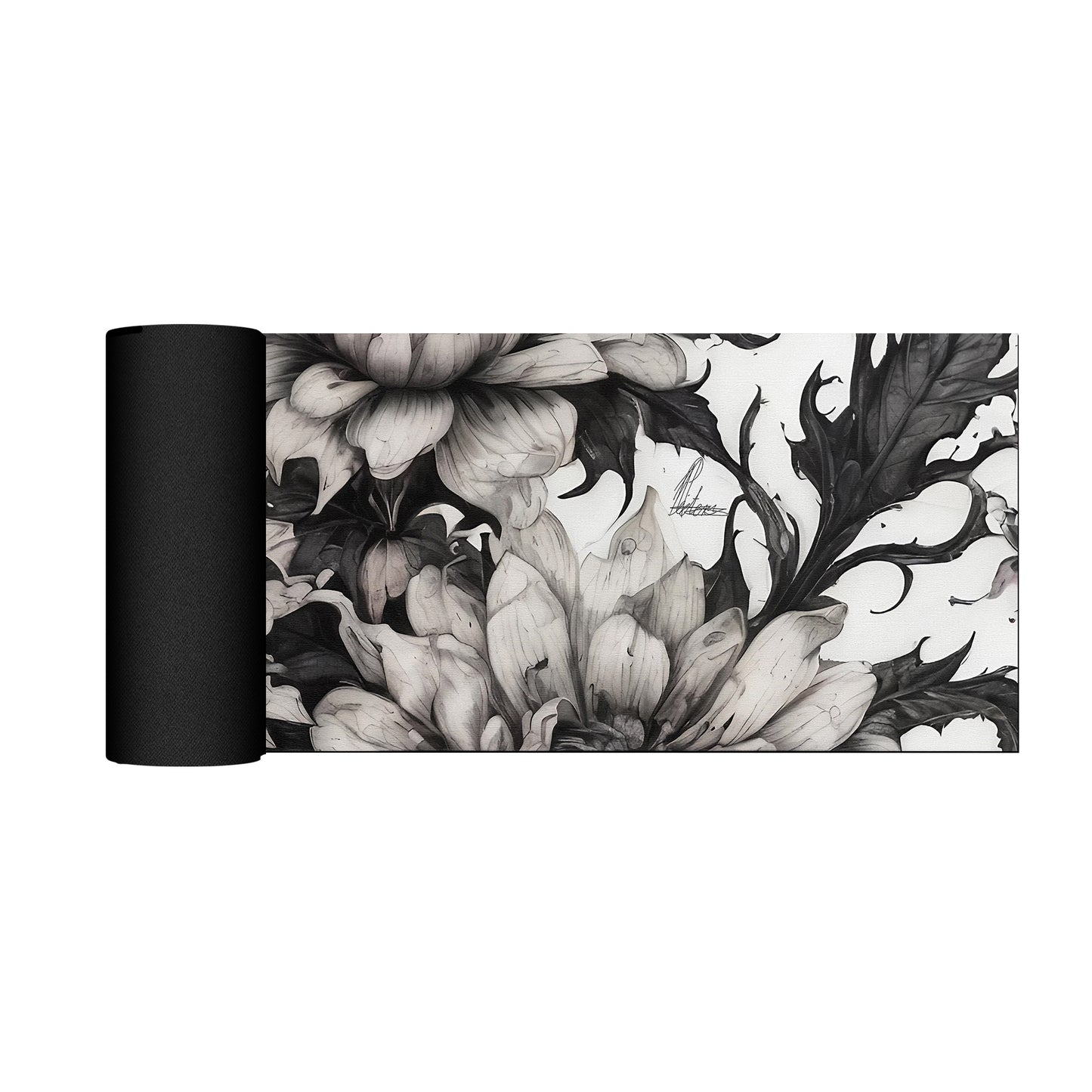 Midnight Garden Flowers by Nathan Pietersee Large Desk Pad