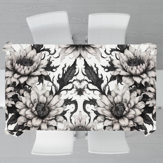 Midnight Garden Flowers By Nathan Pieterse Rectangle Tablecloth