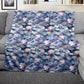 Midnight Lilies Light Weight Fleece Blanket