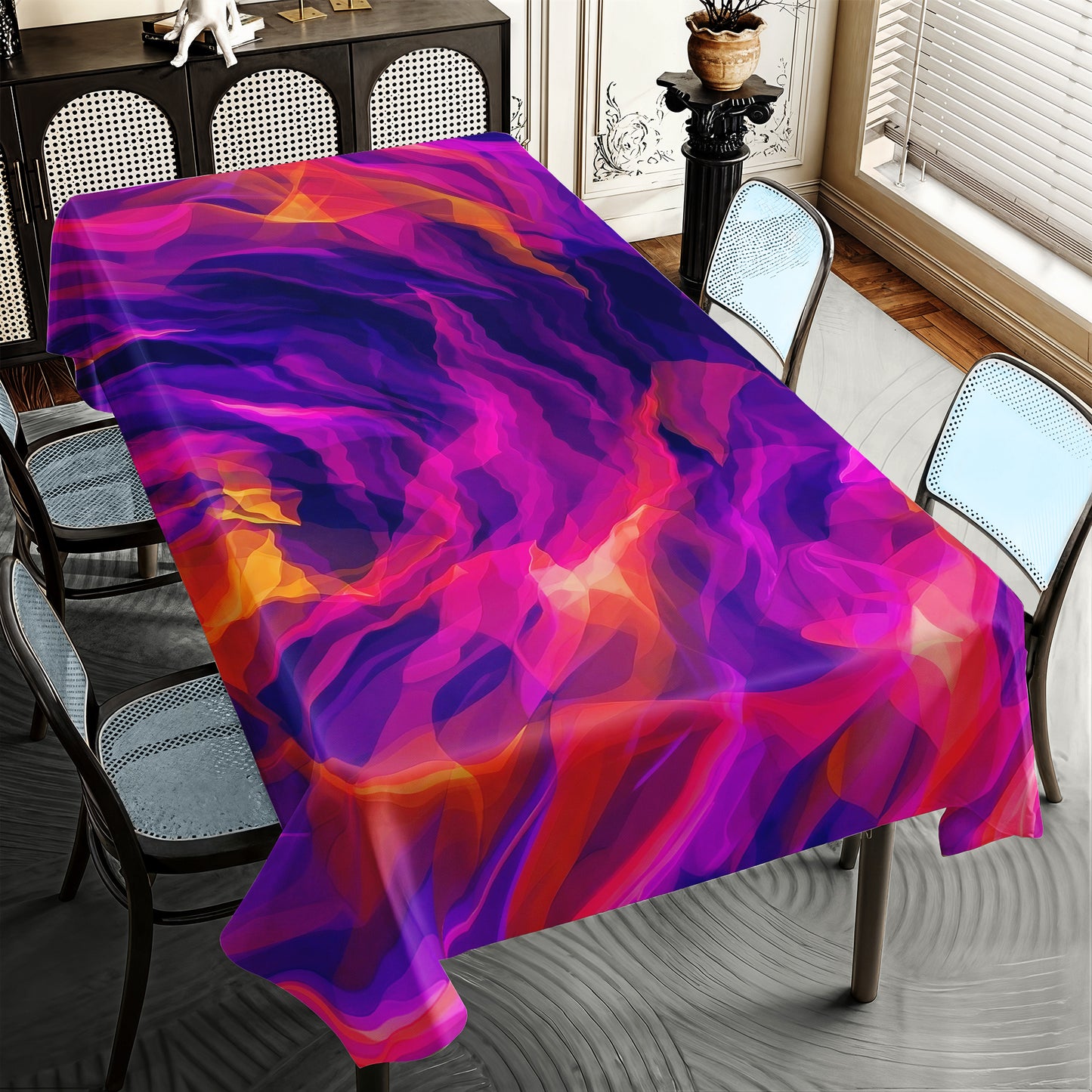 Midnight Mango Rectangle Tablecloth