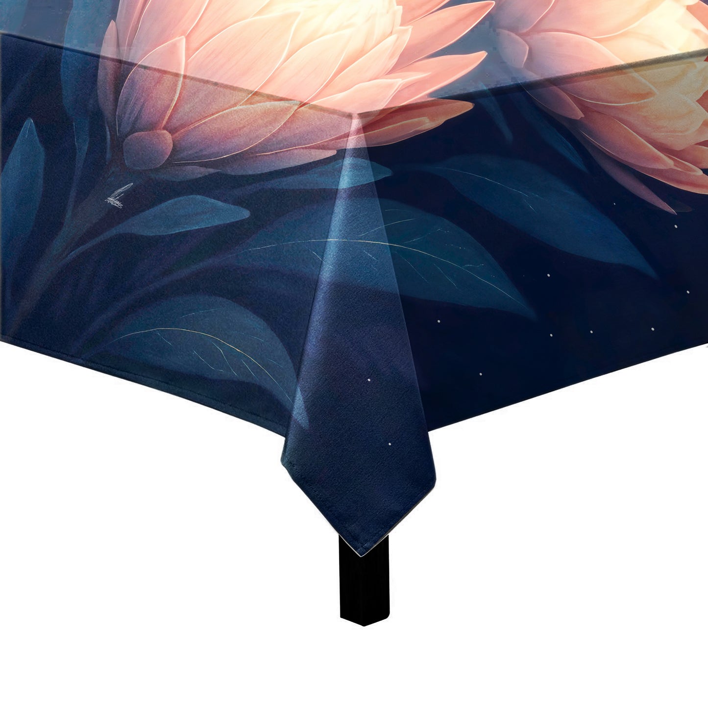 Midnight Protea Square Tablecloth by Nathan Pieterse