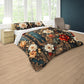 Midnight Rococo Floral Duvet Cover Set