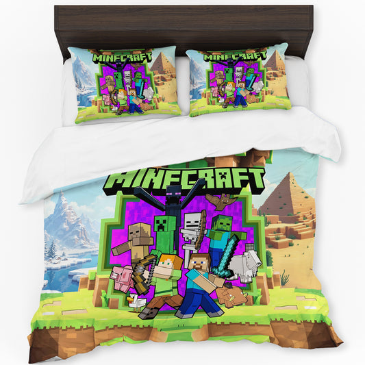 Minecraft Gate of Embers Duvet Cover Set