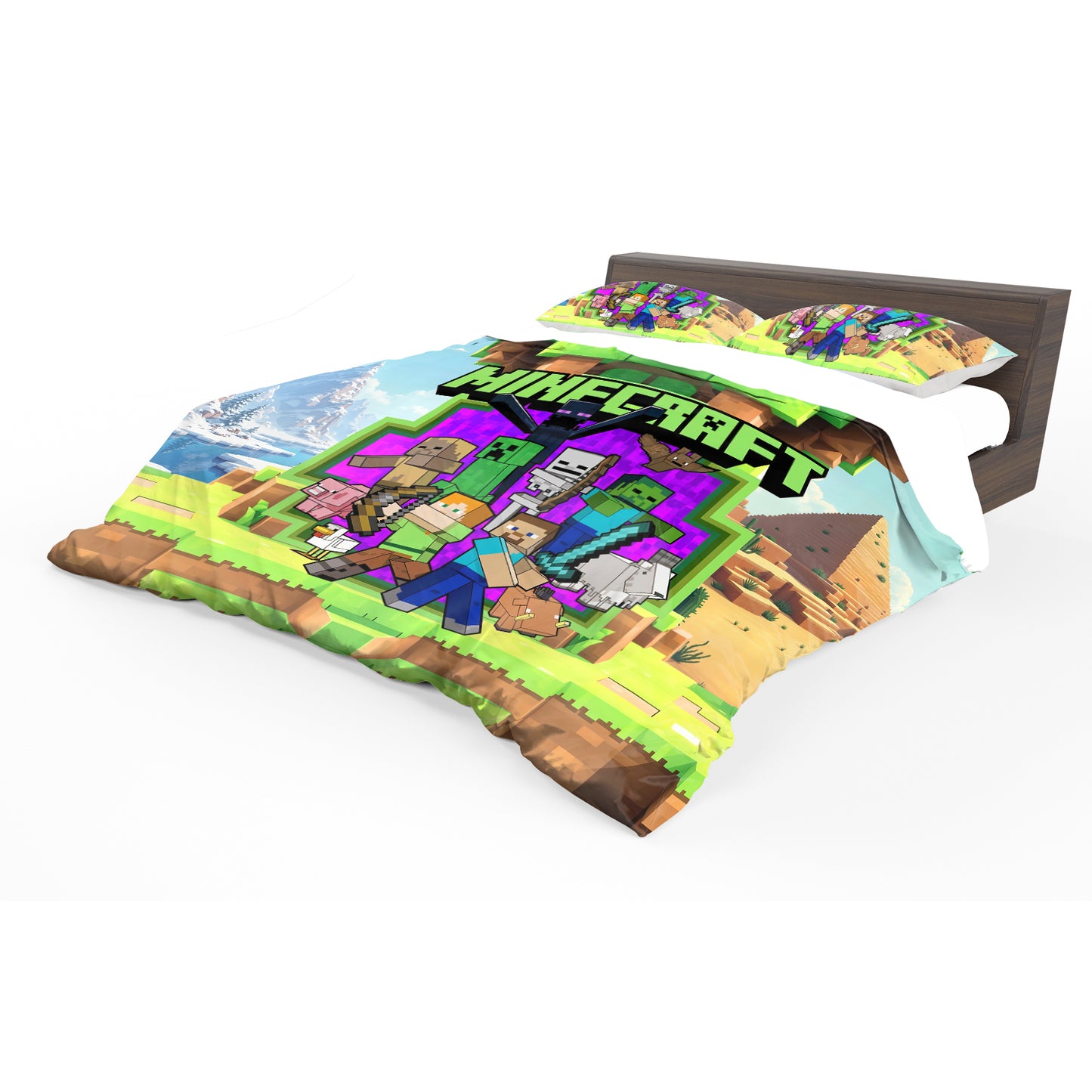 Minecraft Gate of Embers Duvet Cover Set