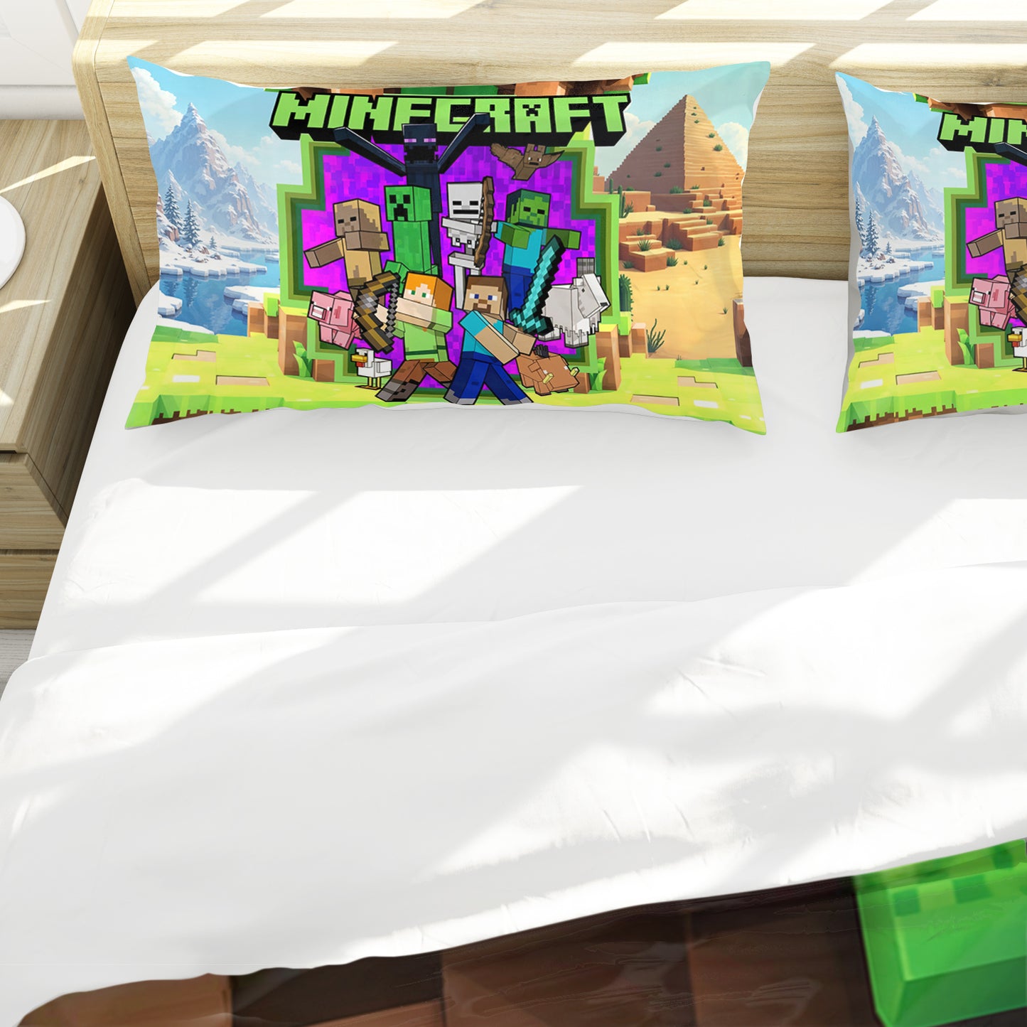 Minecraft Gate of Embers Duvet Cover Set