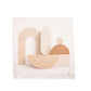 Minimalist Abstract Neutral Shapes Napkins by Nathan Pieterse