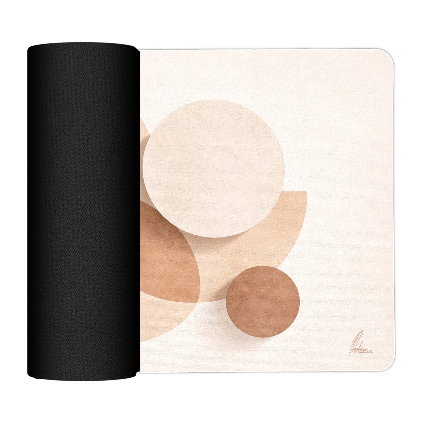 Minimalist Abstract Neutral Shapes Placemats by Nathan Pieterse