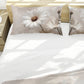 Minimalist White Daisy Duvet Cover Set