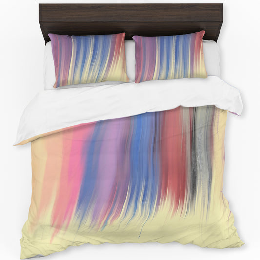 Minimalistc Paint Strokes Duvet Cover Set