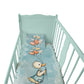 Mint Green Baby Animal Balloons Cot Set