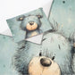 Mint Green Baby Animal Bear