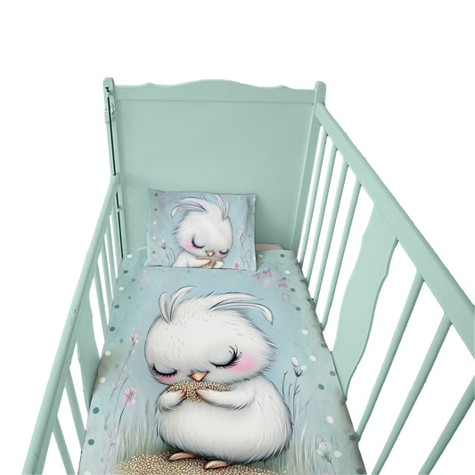 Mint Green Baby Animal Bird Cot Set