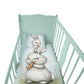 Mint Green Baby Animal Bunny Cot Set