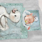 Mint Green Baby Animal Duck Cot Set