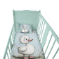 Mint Green Baby Animal Duckling Cot Set