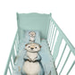 Mint Green Baby Animal Mongoose Cot Set