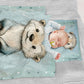 Mint Green Baby Animal Mongoose Cot Set