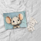 Mint Green Baby Animal Mouse Cot Set