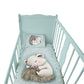 Mint Green Baby Animal Piglet Cot Set