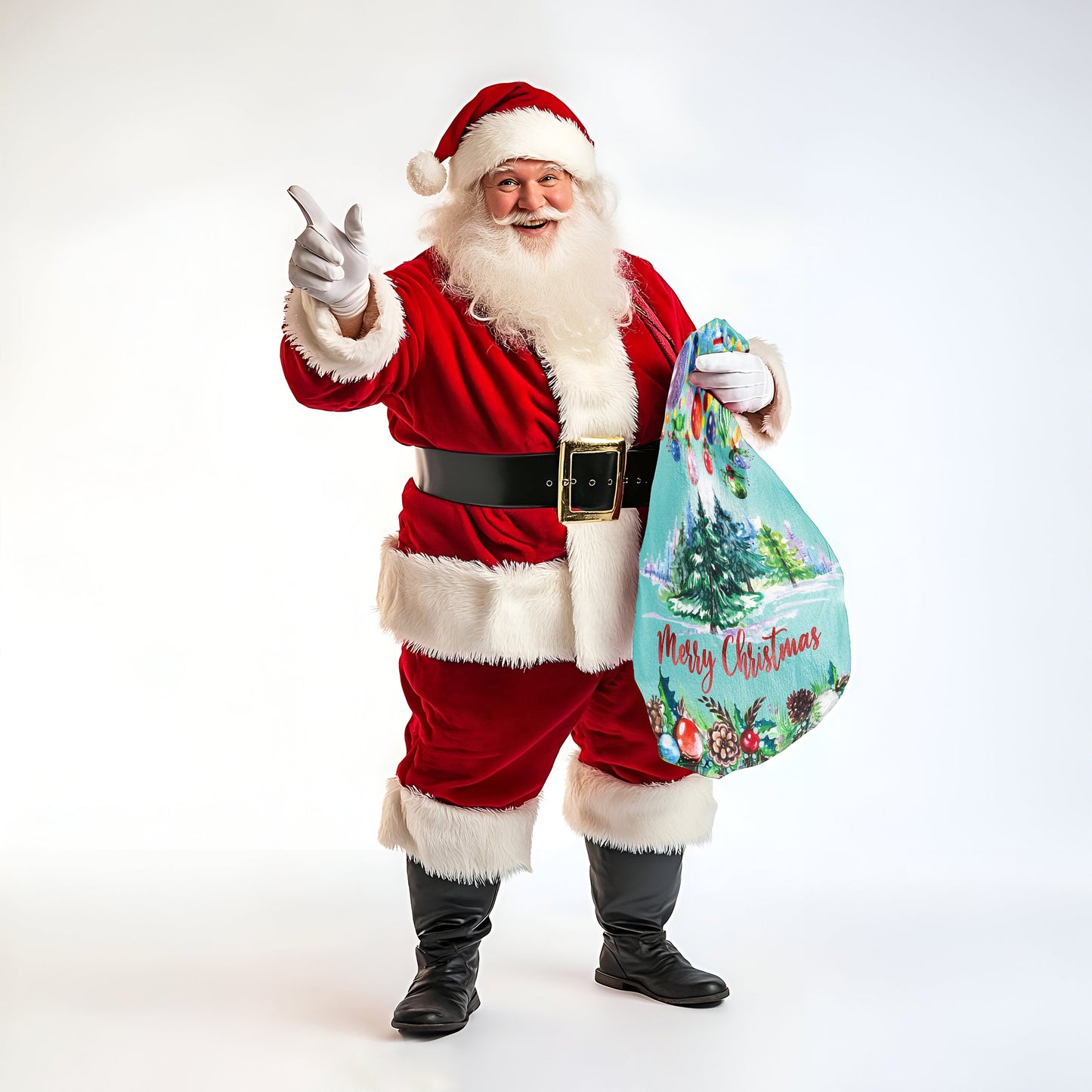 Mint Green Christmas Gift Bag (Set of 3)