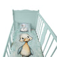 Mint Green Confused Baby Animal Ducklng Cot Set