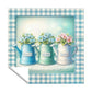 Mint Green Kettles Square Tablecloth