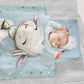Mint Green Lamb Cot Set