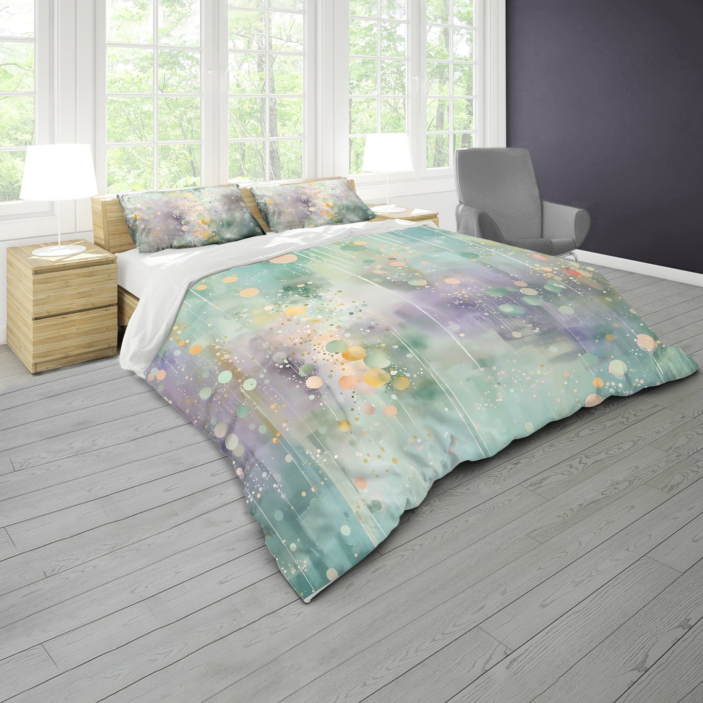 Mint Touch Duvet Cover Set